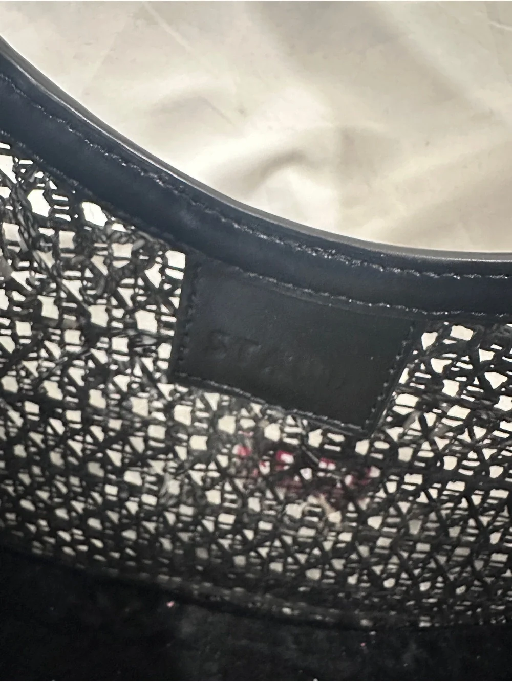 STAUD Raffia Moon Bag - Picture 4 of 7